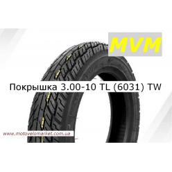 Покрышка 3.00-10 TL (6031) "Mototech"   